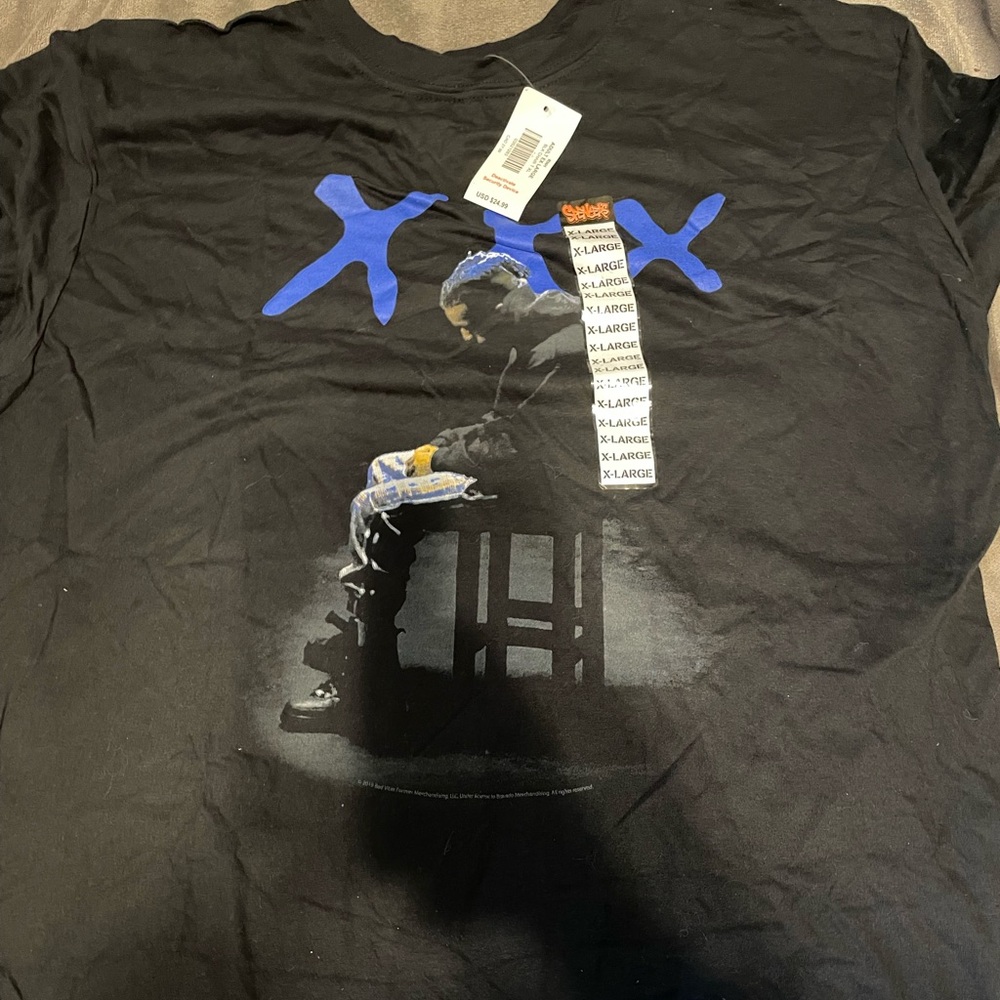 Spencer XXXtentacion T Shirt Black Extra Large XL Hip Hop Rap Graphic Tee Cotton
